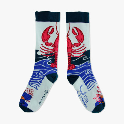 Chaussettes made in france bleu marine homard